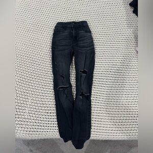 Black Ripped Hollister Jeans
